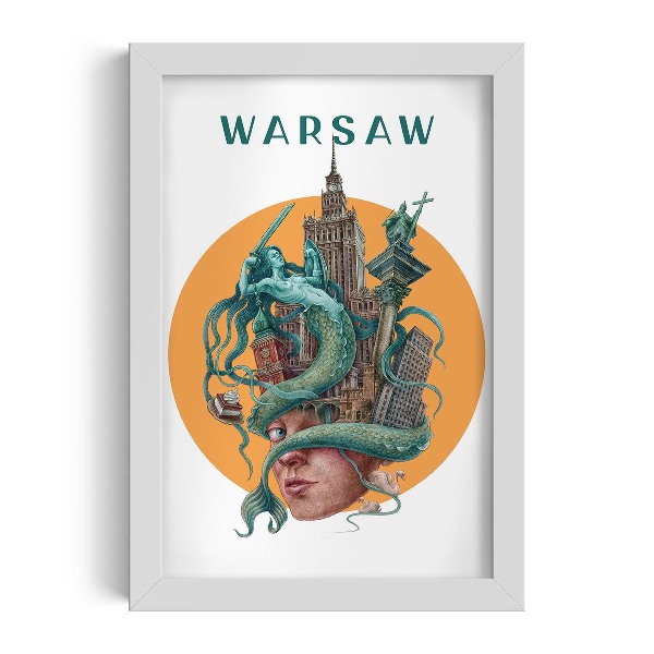 Obraz v rámu Varšava