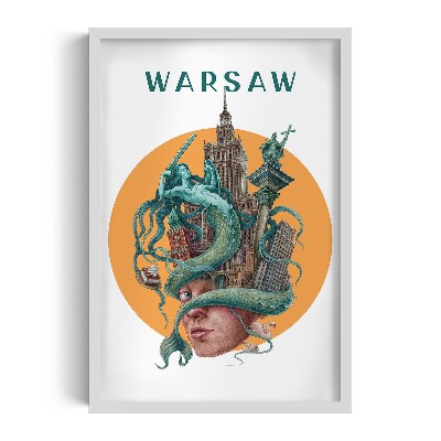Obraz v rámu Varšava
