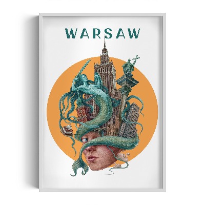 Obraz v rámu Varšava