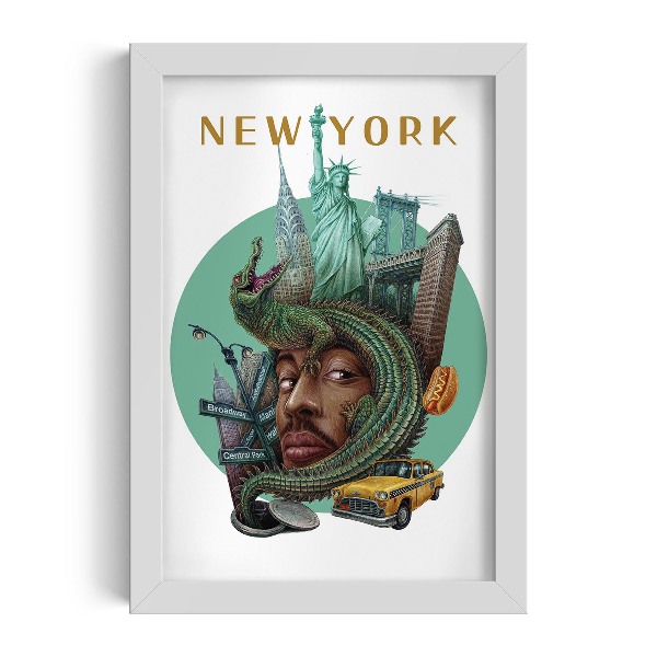 Obraz v rámu New York