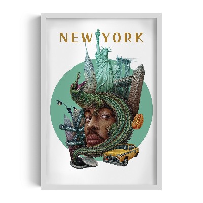 Obraz v rámu New York