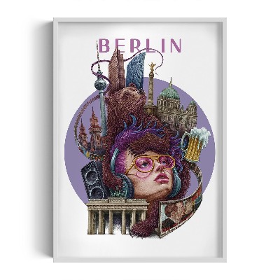 Obraz v rámu Berlín