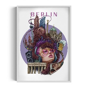 Obraz v rámu Berlín