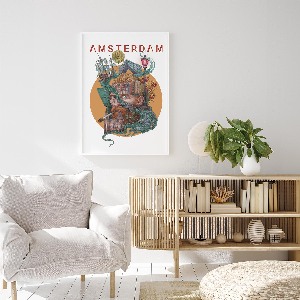 Obraz v rámu Amsterdam