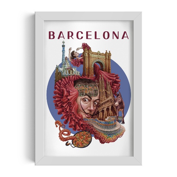 Obraz v rámu Barcelona