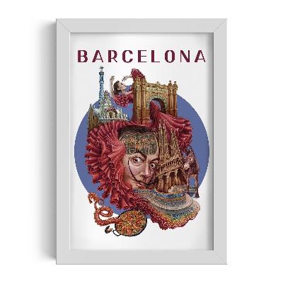 Obraz v rámu Barcelona