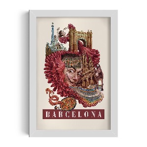 Obraz v rámu Barcelonský ročník
