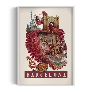 Obraz v rámu Barcelonský ročník