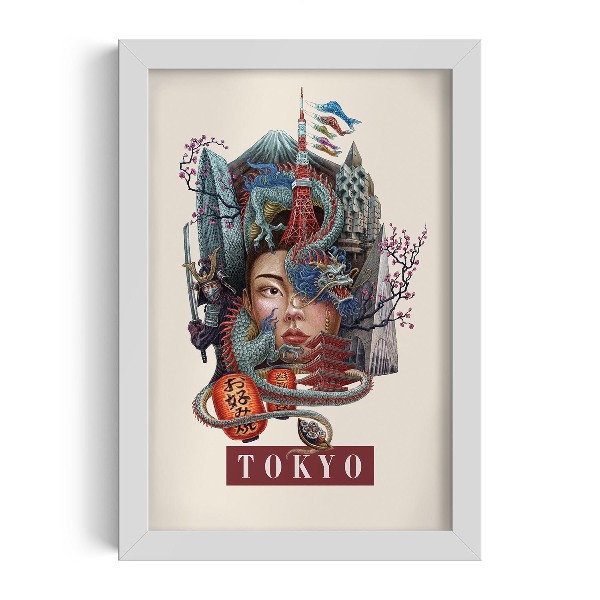 Obraz v rámu Tokyo Vintage