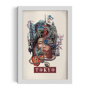 Obraz v rámu Tokyo Vintage