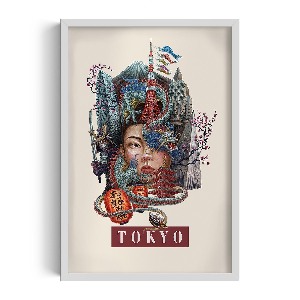Obraz v rámu Tokyo Vintage