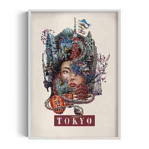 Obraz v rámu Tokyo Vintage