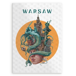 Obraz bez rámu Varšava