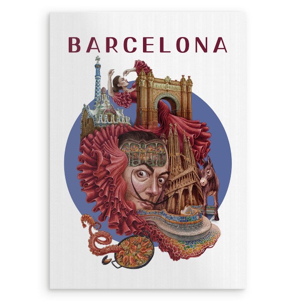 Obraz bez rámu Barcelona