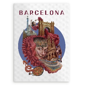 Obraz bez rámu Barcelona