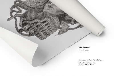 Obraz bez rámu Řím Černá a bílá