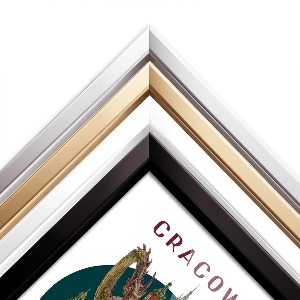 Obraz v černém rámu Krakov