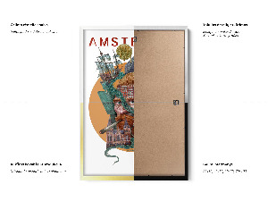 Obraz v černém rámu Amsterdam
