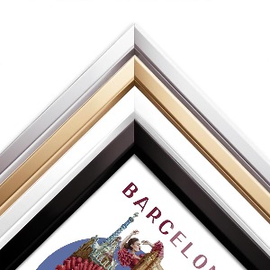 Obraz v černém rámu Barcelona