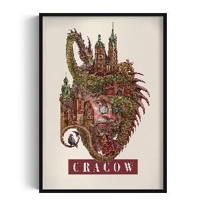 Obraz v černém rámu Krakovský ročník