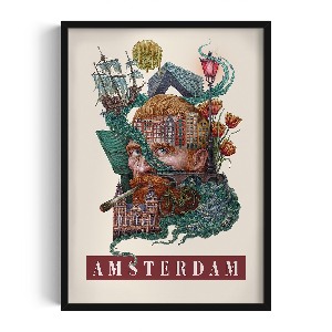 Obraz v černém rámu Amsterdamský ročník