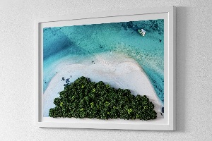 Obraz z mechu Azure pláž