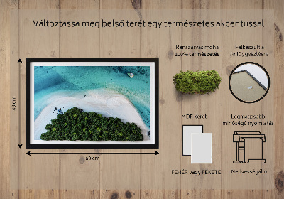 Obraz z mechu Azure pláž