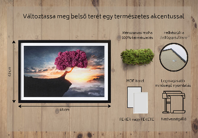 Obraz z mechu Strom nad propastí