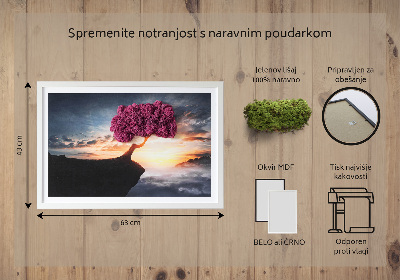 Obraz z mechu Strom nad propastí