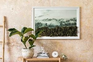Mechový obraz Les v mlze