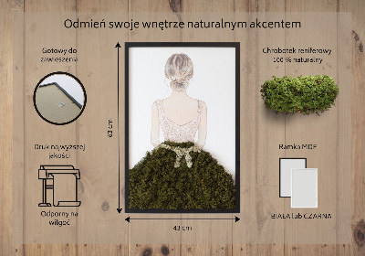 Mechový obraz Balerína