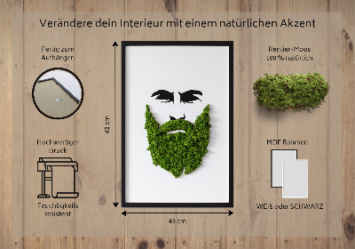 Živý obraz mech Bederní s vousy