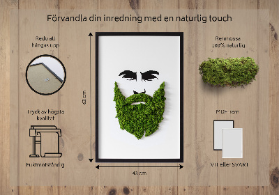 Živý obraz mech Bederní s vousy