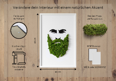 Živý obraz mech Bederní s vousy