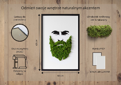 Živý obraz mech Bederní s vousy