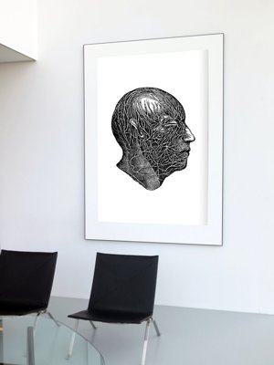 Plakát Anatomické nervové tisky