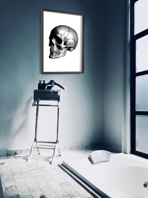 Designovy plakát Lebka
