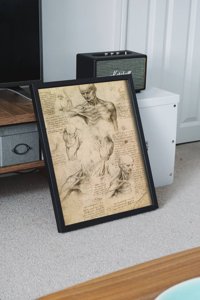 Dekorativní plakát Da Vinci svaly