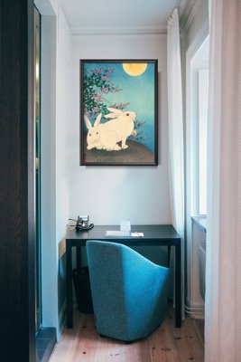 Dekorativní plakát Plakát ohara kowon králík ukiyo-e vinobraní