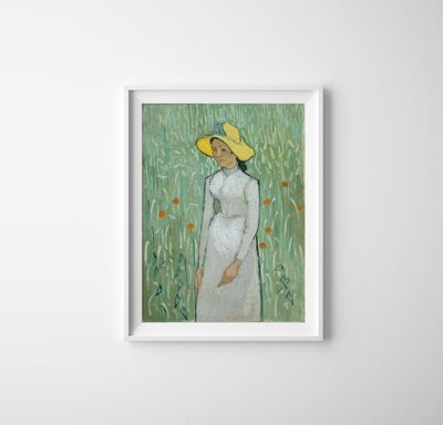 Retro plakát Dívka v bílém Vincent van Gogh