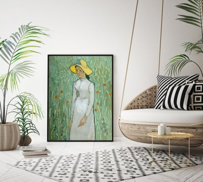 Retro plakát Dívka v bílém Vincent van Gogh