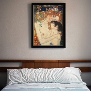 Retro plakát Matka a dítě Gustav Klimt