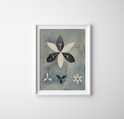Retro plakát Blommor Hilma Klint