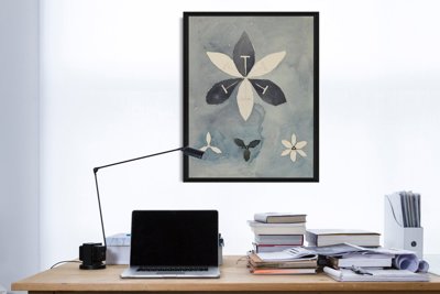 Retro plakát Blommor Hilma Klint