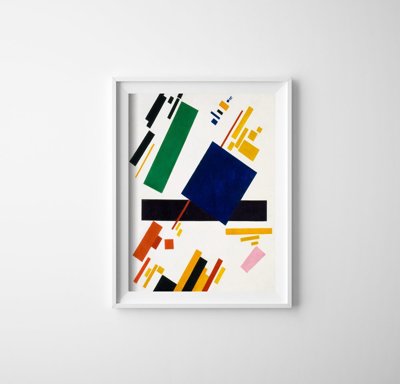 Retro plakát Spravice suprematism Kazimierz Malewicz
