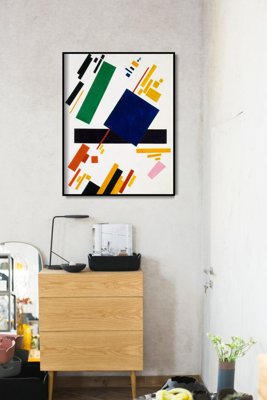 Retro plakát Spravice suprematism Kazimierz Malewicz