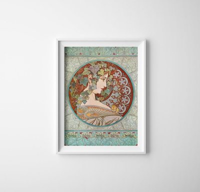Retro plakát Lvy Alphonse Mucha