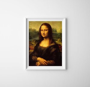 Retro plakát Mona Lisa da vinci