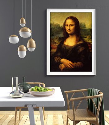 Retro plakát Mona Lisa da vinci