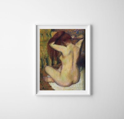 Plakát Degas žena česání vlasů